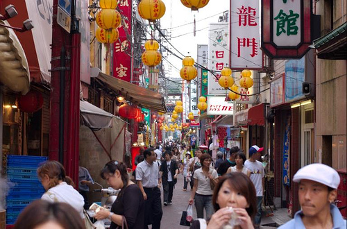 Hier hat man sich noch gerne: Chinatown im japanischen Yokohama.