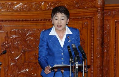 Fordert eine öffentliche Debatte der Todesstrafe: Die neue Justizministerin Keiko Chiba.