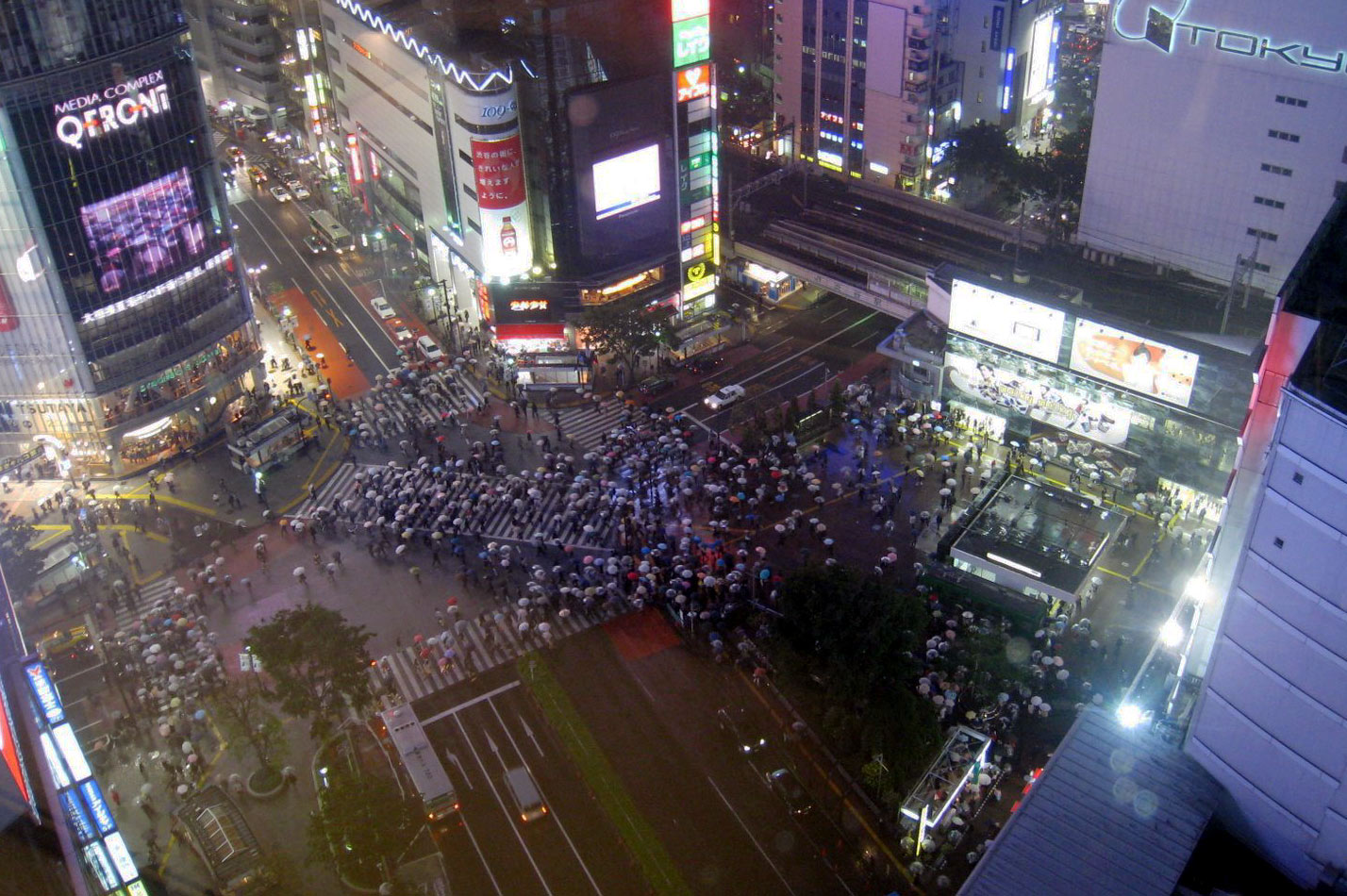 Das Vorbild: Die Shibuya-Kreuzung.