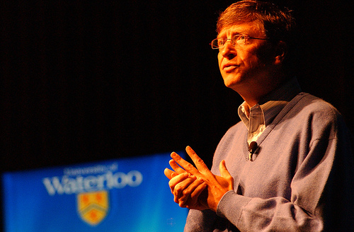Strahlende Zukunft: Bill Gates plant an der Zukunft.