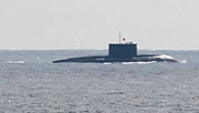 Offene Machtdemonstration: Ein chinesisches U-Boot passiert den Korridor bei Okinawa an der Oberfläche.