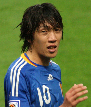 Eine Nummer 10: Shunsuke Nakamura im Dress des japanischen Nationalteams.