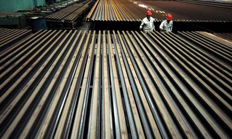 China kann kaum genug davon bekommen: Stahlwerk im chinesischen Anshan.