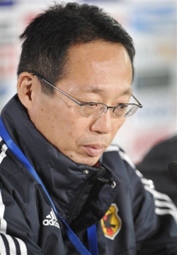 Sein Schachzug ist aufgegangen: Trainer Takeshi Okada.