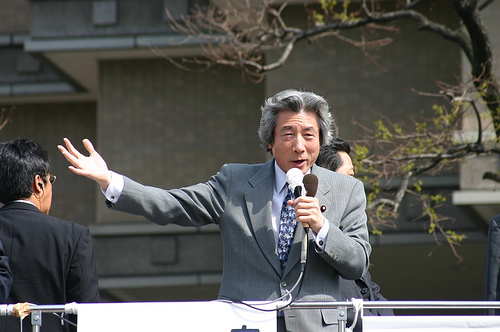 Kein bisschen müde: Junichiro Koizumi meldet sich immer noch gern zu Wort.