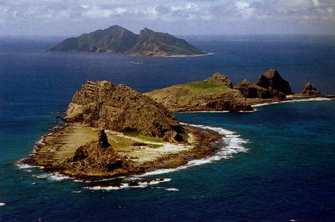 Felsen mit viel Konfliktpotential: Die Senkaku-Inseln.
