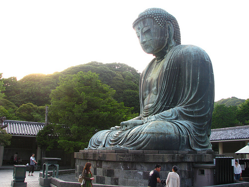Wo sich Obama kurz aufhielt: Der Amida-Buddha von Kamakura.