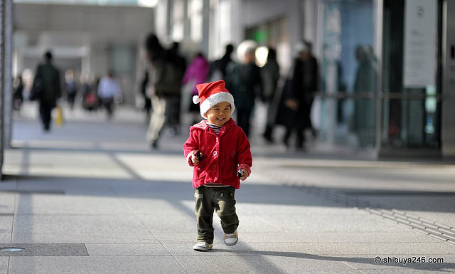Da freut sich das Kind: Weihnachten in Japan.