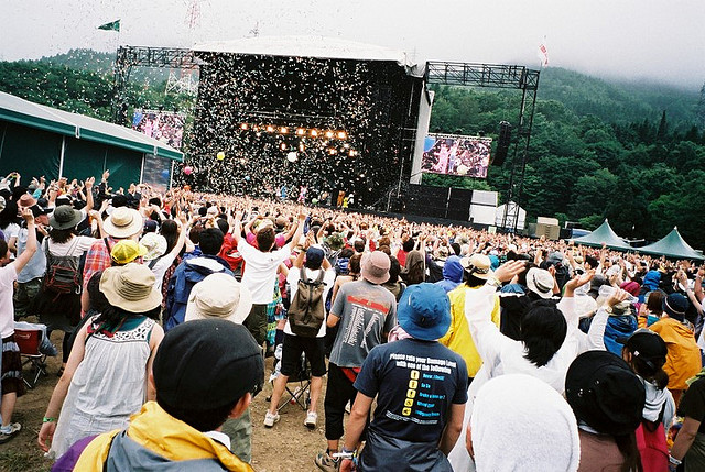Ein Massenevent: Das Fuji Rock Festival im Jahr 2007.