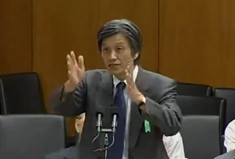 Professor Tatsuhiko Kodama während seiner berühmten Rede.