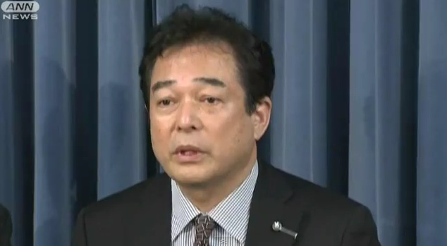 Mit Tränen in den Augen: Hidetoshi Kiyotake, General Manager der Yomiuri Giants, an der Pressekonferenz.