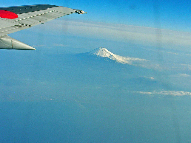 Es bleibt beim Traum: Der Fuji aus der Ferne.