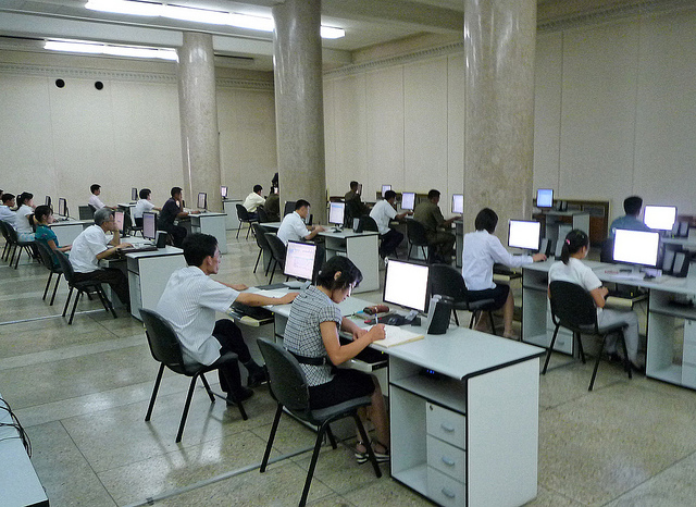 Schöne Computerwelt in Nordkorea.