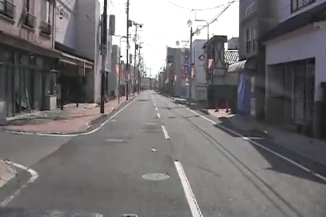 Die Stadt Tomioka in der Sperrzone um das AKW Fukushima