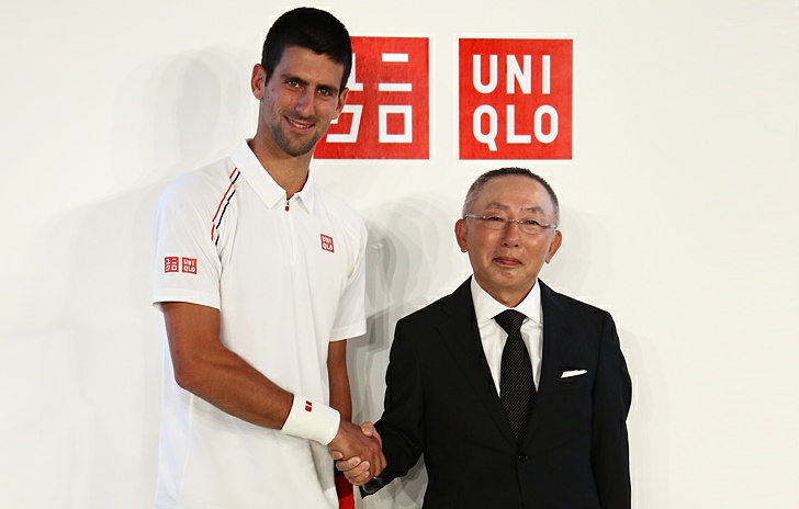 Ein neues Team: Novak Djokovic und Tadashi Yanai.