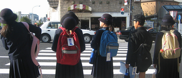Schüler in Kyoto.