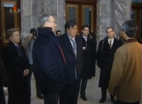 Schmidt und Richardson zu Besuch in Nordkorea.