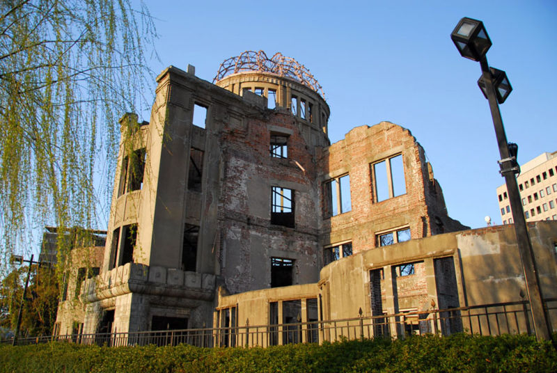 Die Atombombenkuppel von Hiroshima.