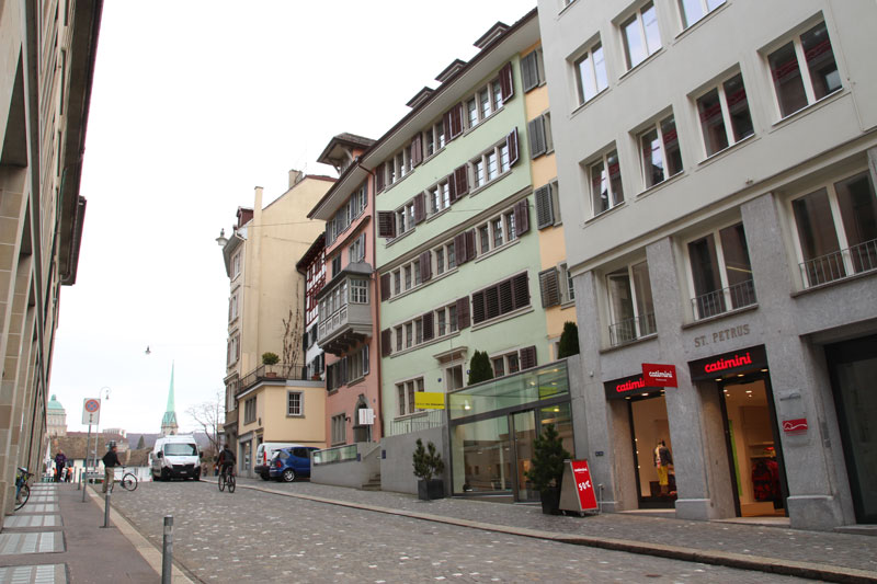 Im Haus mit der grünen Fassade in der Zürcher Altstadt lebte das Ehepaar.