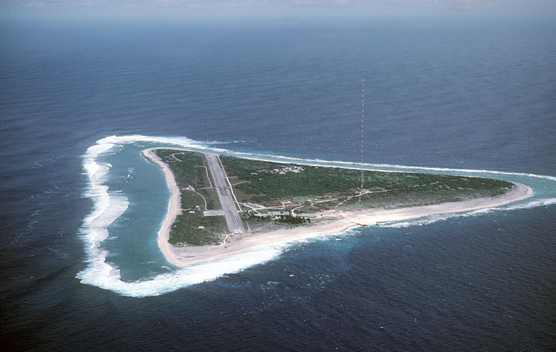 Die japanische Insel Minamitorishima im Pazifik.