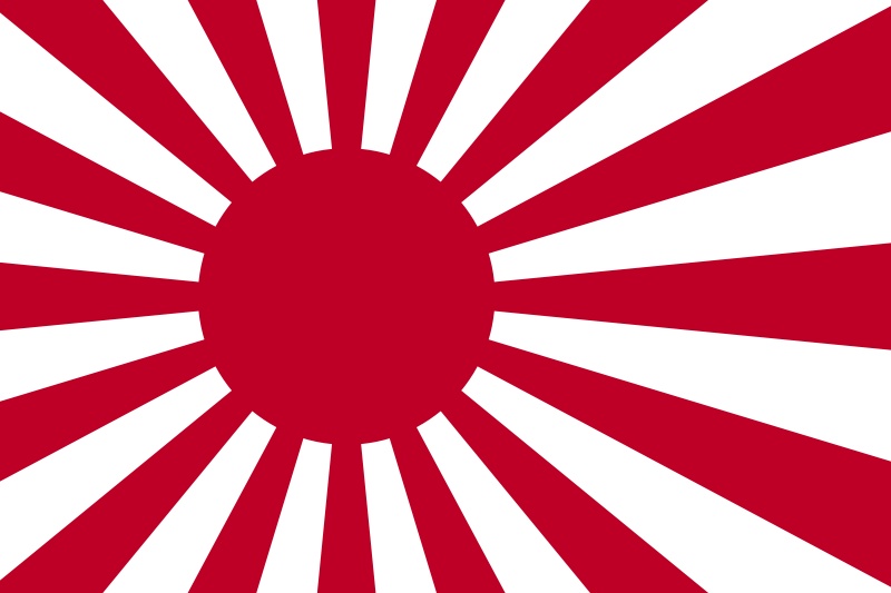 Japans kontroverse Militärflagge.