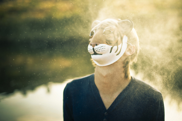 Die Tiger-Maske als Zeichen für einen grosszügigen Wohltäter.