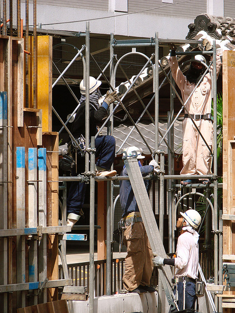 Gefragt: Bauarbeiter in Japan.