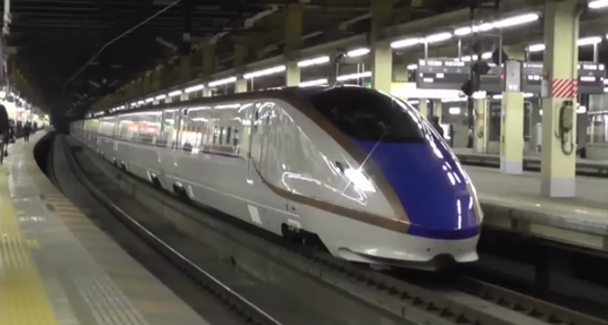 Der Shinkansen E7 wird dereinst Tokio mit Kanazawa verbinden.