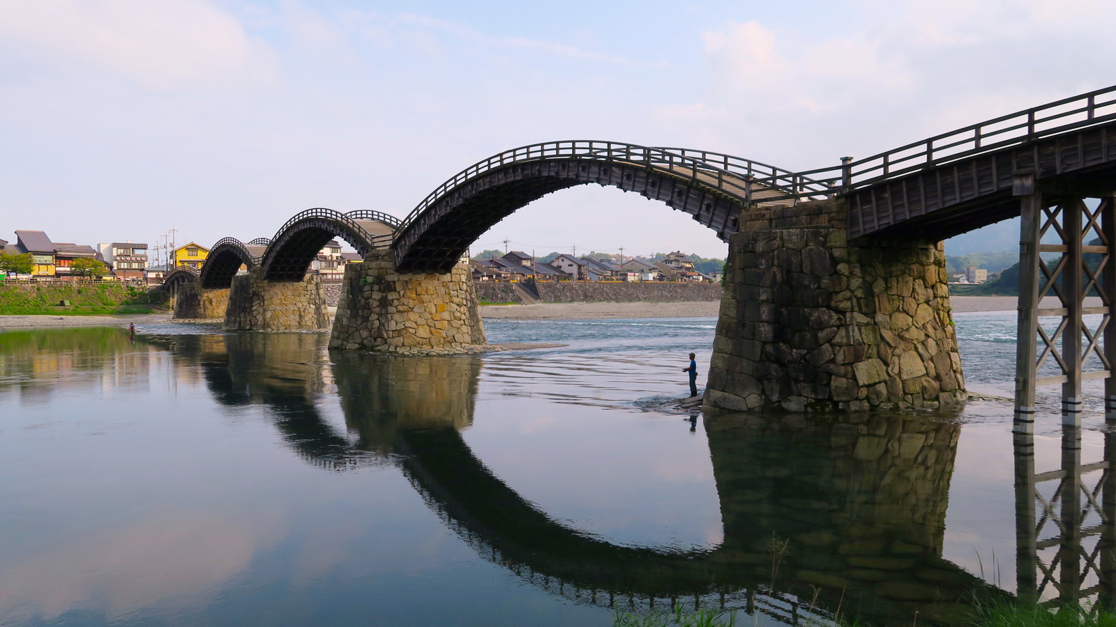 Die Brücke von Iwakuni.