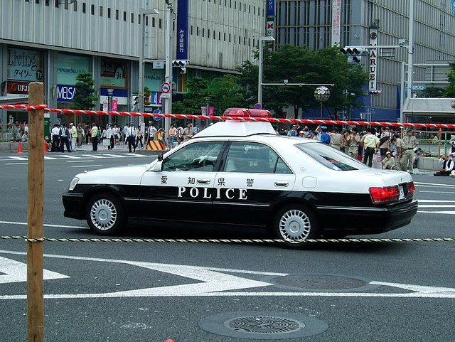 Geht andere Wege: Die Polizei in Nagoya.
