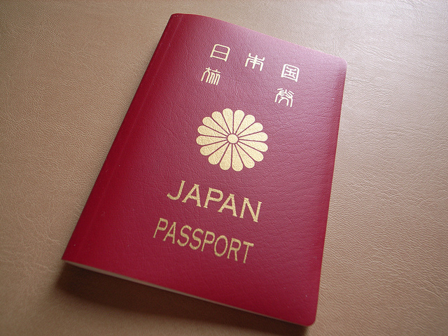 Der japanische Pass.