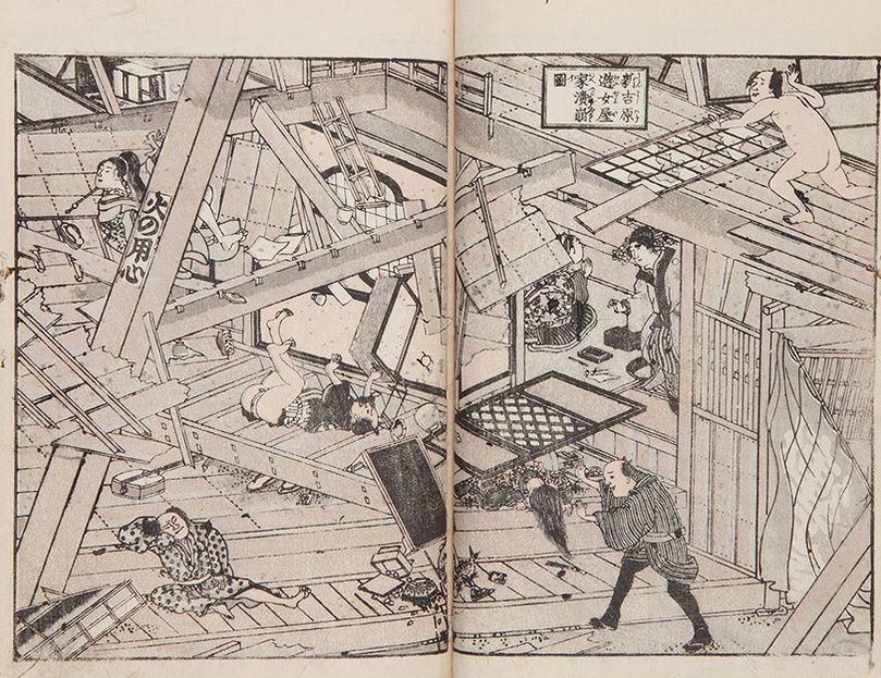 Das Ansei-Erdbeben von 1855.