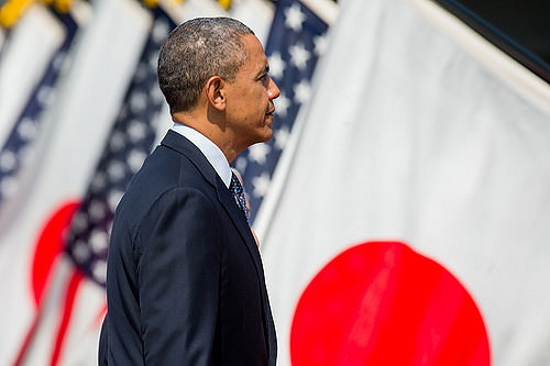 Obama bei seinem Japan-Besuch im April 2014.