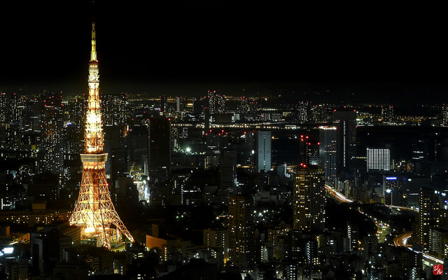 Tokyo in der Nacht.