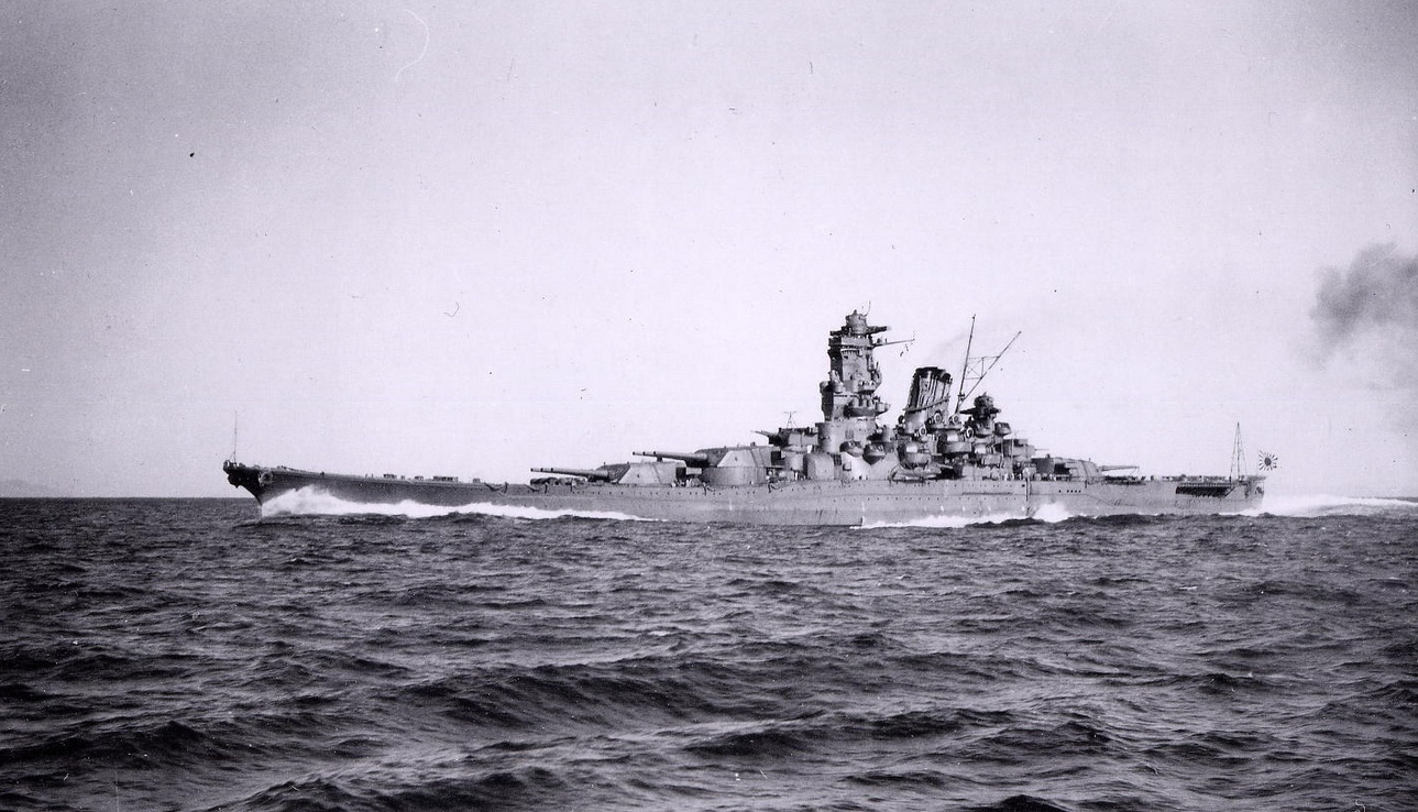 Eine seltene Aufnahme: Die Yamato im Oktober 1941.