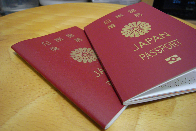 Der japanische Pass.