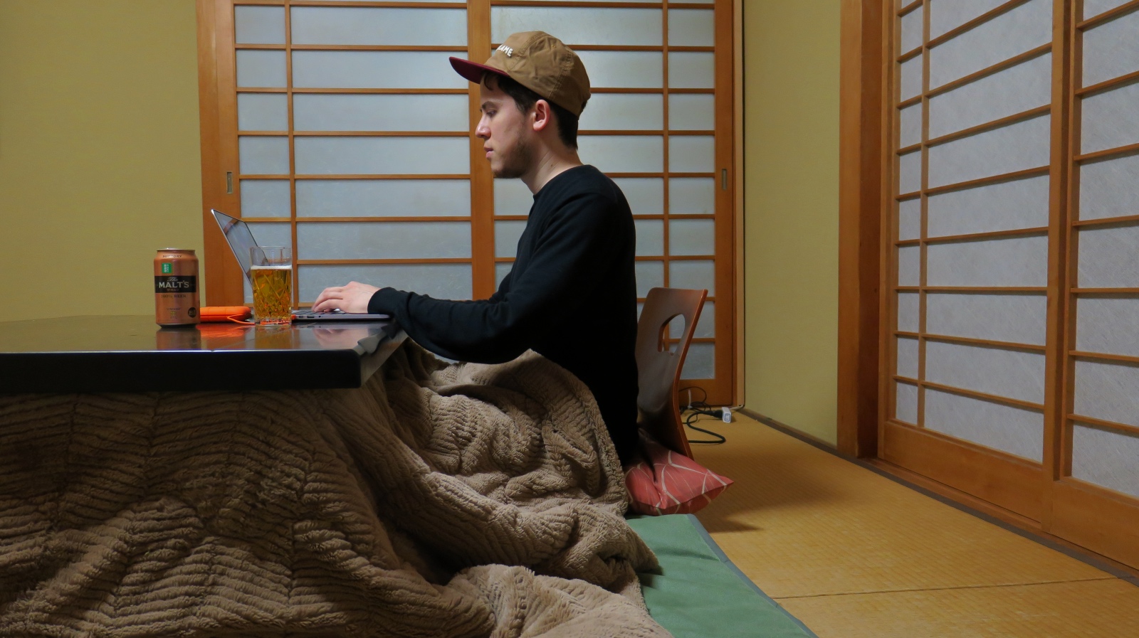 Die Kotatsu-Tischheizung ist manchmal die einzige Heizquelle im Winter.