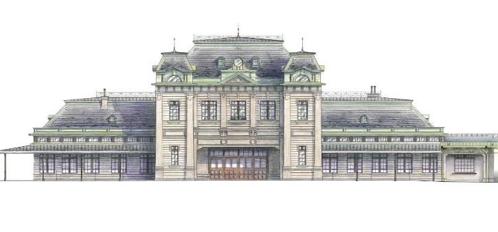 Zurück zum Originalzustand: So soll der Bahnhof Mojiko dereinst wieder aussehen.