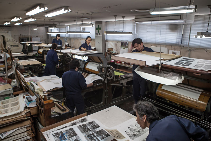Benrido in Kyoto ist die letzte Lichtdruckerei im Dauerbetrieb.