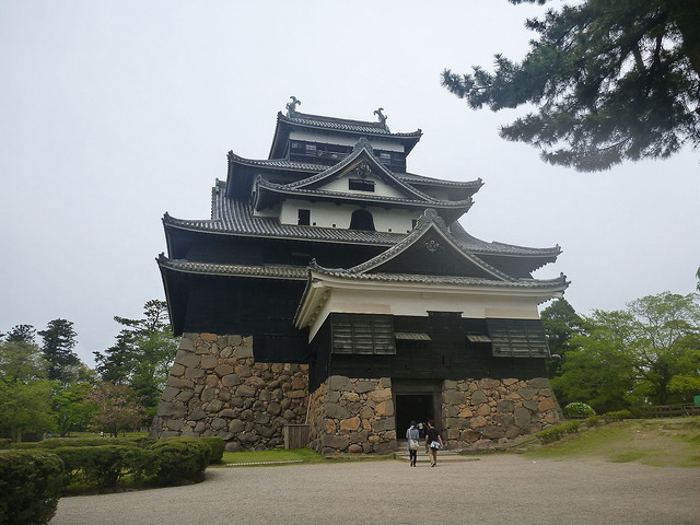 Die Burg von Matsue.