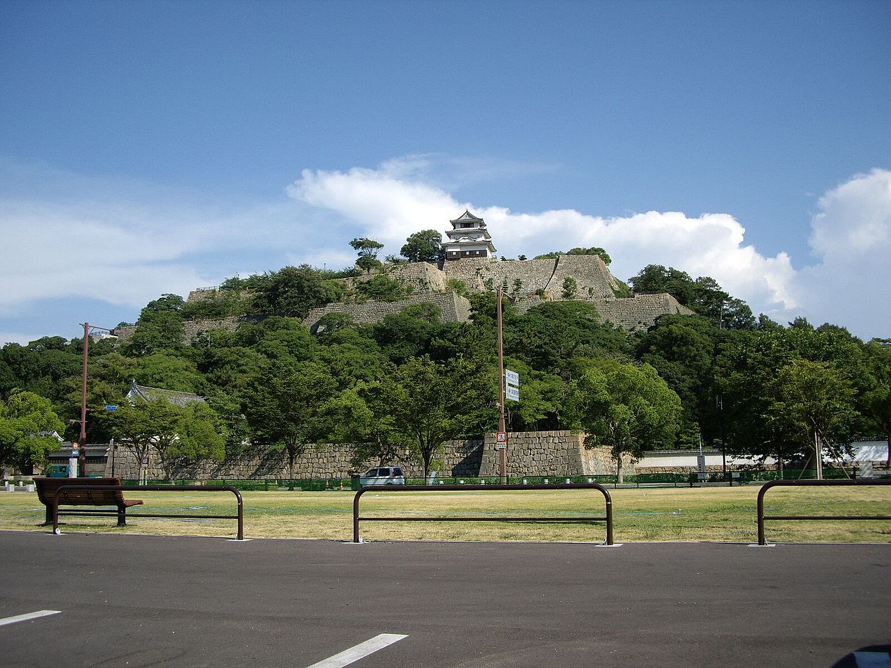 Die Burg von Marugame.
