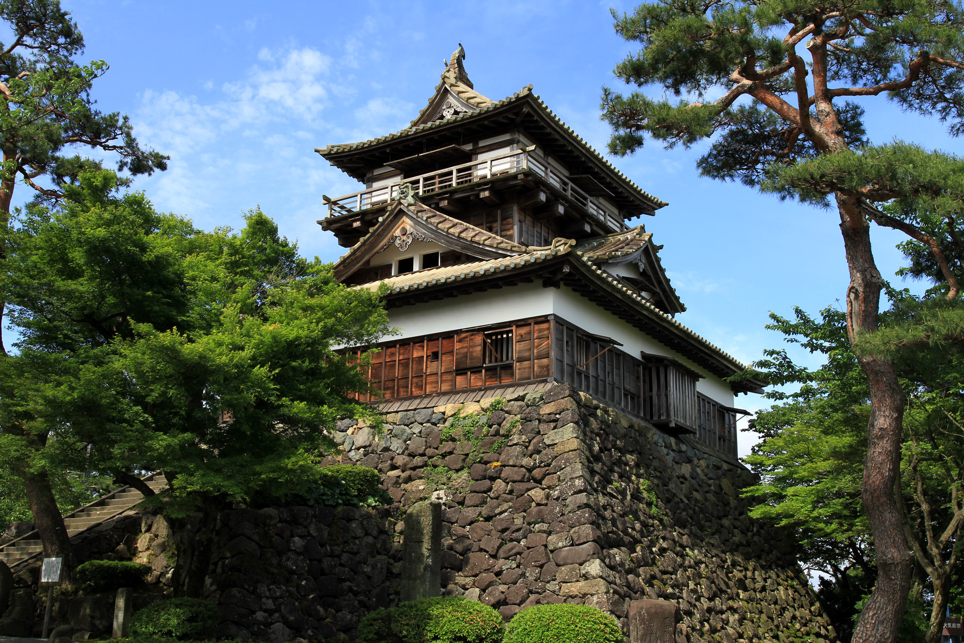 Die Burg von Maruoka.