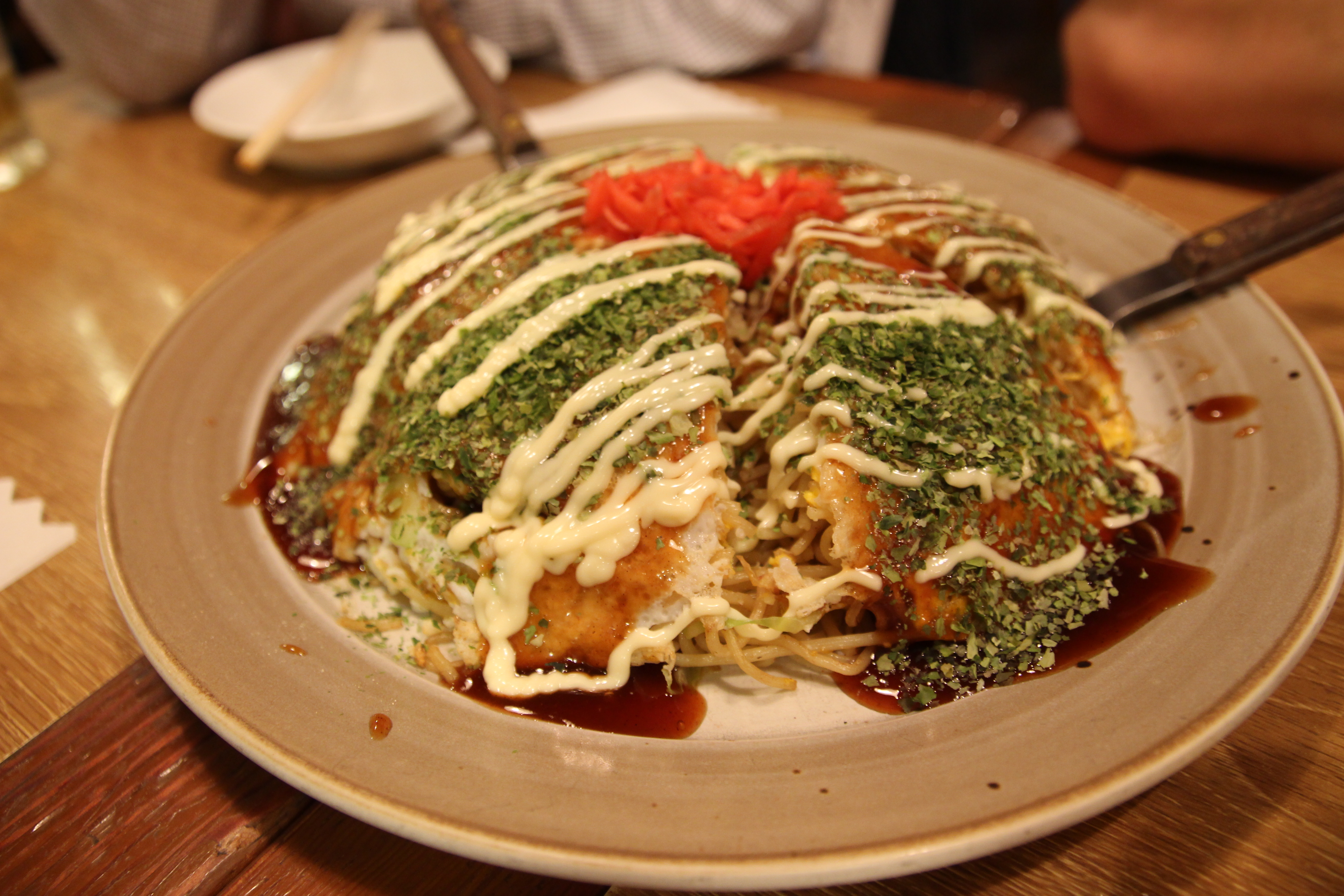 Okomiyaki in Japan.