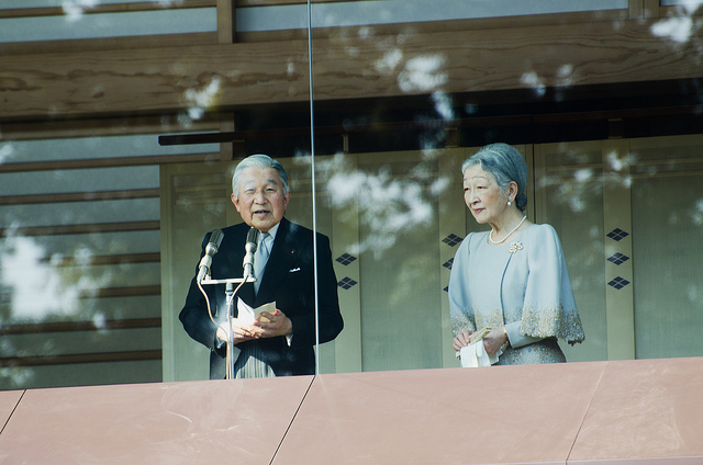 Kaiser Akihito und seine Ehefrau Michiko im Jahr 2013.
