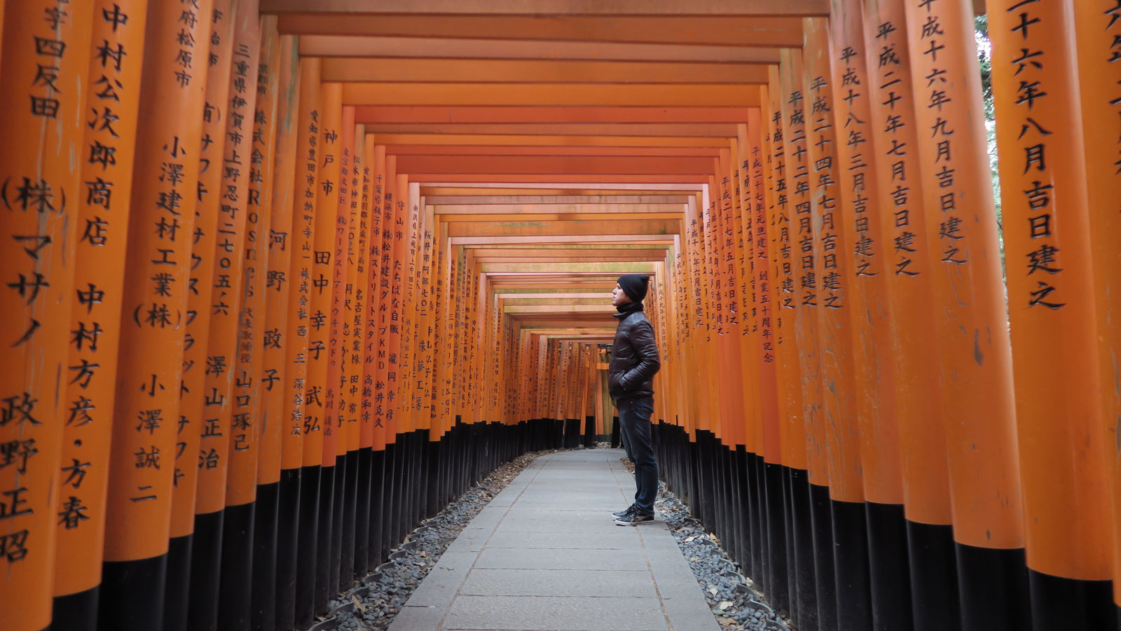 Der Fushimi-Inari-Schrein in Kyoto.