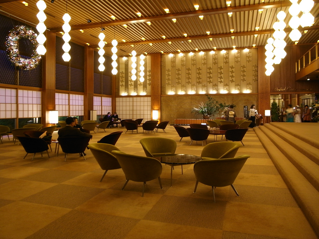 Die alte Lobby des Hotel Okura.