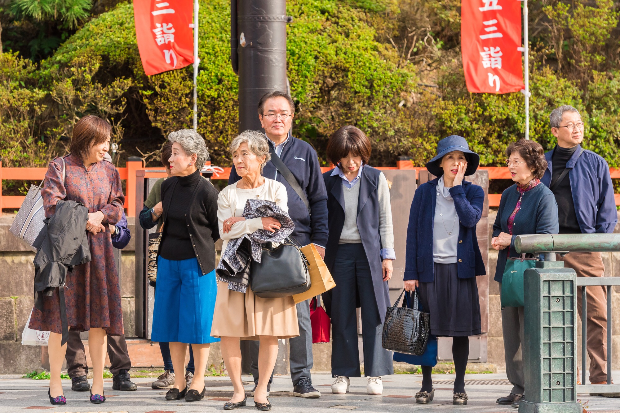 Passanten in Kyoto.