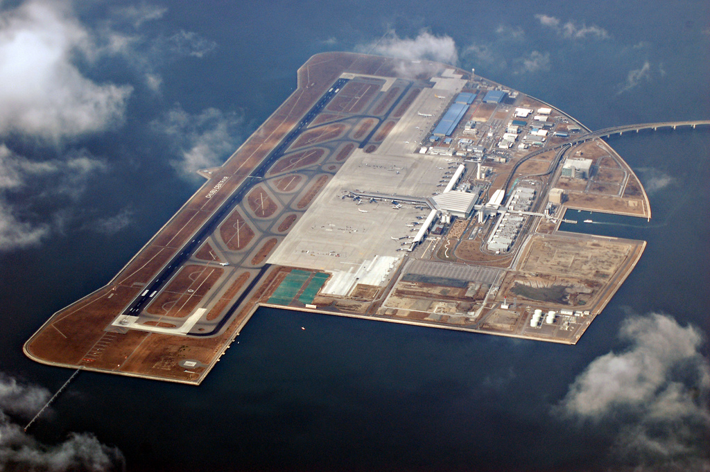 Auf einer künstlichen Insel: Der Flughafen Chubu bei Nagoya.