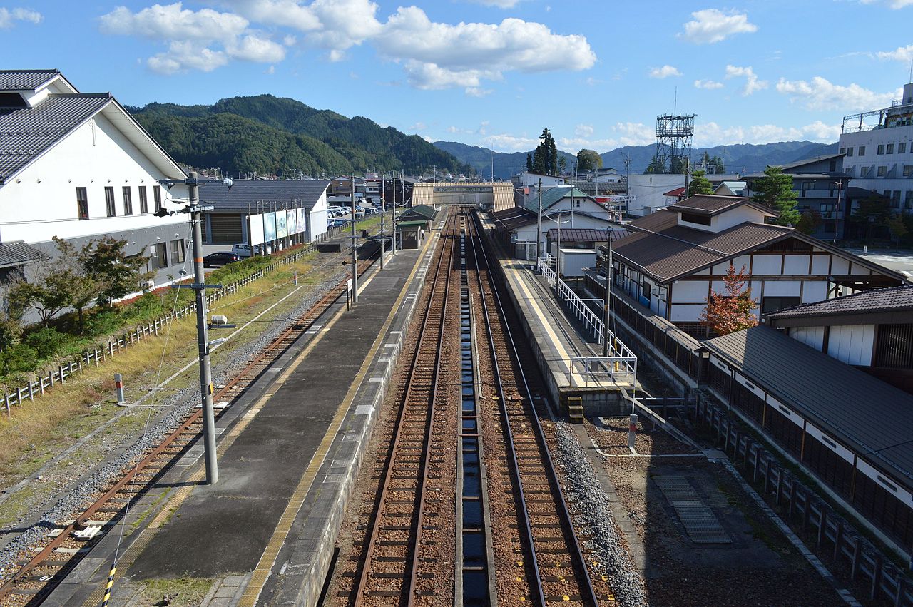 Der Bahnhof Hida-Furukawa.