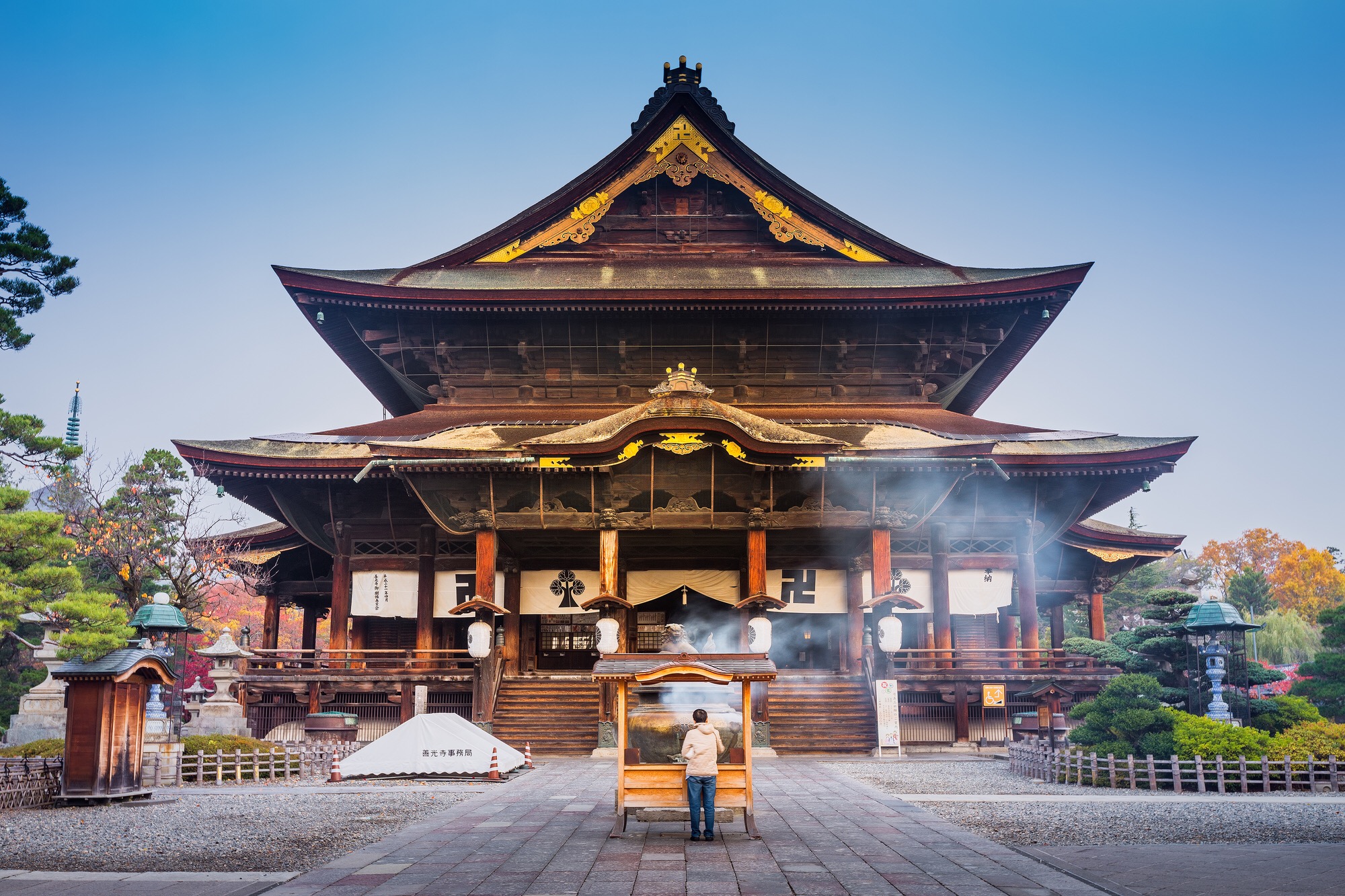 Der bedeutende Tempel Zenkoji in Nagano.
